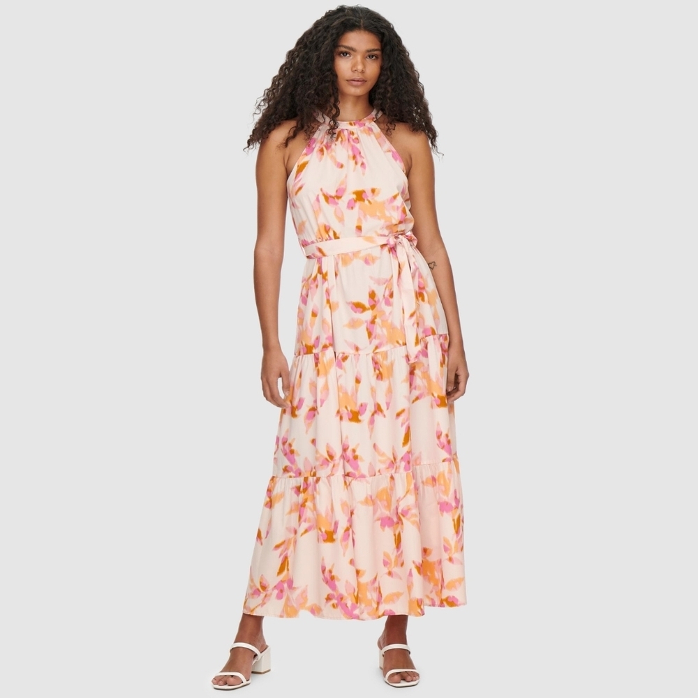 Floral High Neck Maxi Dress by ONLY - EU Large NWT
